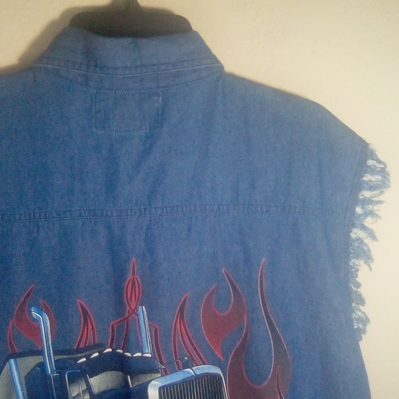 Coast Denim Chambray Trucker Shirt Road King - Picture 12 of 16